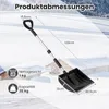 Pala da neve COSTWAY, pala da neve lunga 122 cm con lama Anteprima dell’immagine prodotto 3
