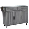 Sweiko 129x46(71)x91,5cm Esstischwagen /Anrichte mit Produktbild-Vorschau 15