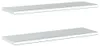 vidaXL Mensole a muro 2 pz. 100x30 cm acciaio inox argento Anteprima dell’immagine prodotto 6