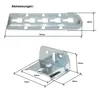 4er Set Möbelverbinder höhenverstellbar – Bettbeschläge & Produktbild-Vorschau 4
