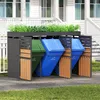 Abri pour poubelles avec jardinière, armoire de jardin à 3 Voir les images du produit 6