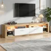 Meuble TV Merax avec éclairage LED pour écran de 75 pouces, Voir les images du produit 13
