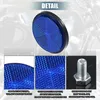 2pcs universel rond forme réflecteur pour moto bleu Voir les images du produit 4