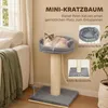 PawHut Kratzbaum klein, 85 cm Katzenbaum, Katzenkratzbaum Produktbild-Vorschau 4