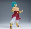 A full-body shot of a collectible action figure of Broly from Dragon Ball Z, posed against a plain gray background. Anteprima dell’immagine prodotto