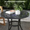 Outsunny Beistelltisch, Gartentisch, Terrassentisch mit Produktbild-Vorschau 5