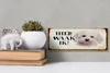 Holzschild Spruch 27x10cm holländisch Hier Waak ik Maltezer Produktbild-Vorschau 5