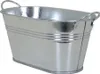 Blumenwanne mit Henkel aus Zink oval 22x13x11 cm Produktbild-Vorschau 1