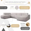 AX LIVING XXL Sofa U Form Didim Creme 378cm breit modern & Produktbild-Vorschau 5