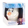 A Frozen II Olaf shaped mug is displayed inside its retail packaging. Podgląd zdjęcia produktu