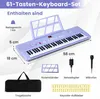 KOMFOTTEU Keyboard Piano 61 Tasten, E-Piano mit Produktbild-Vorschau 2
