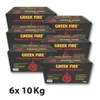 GREEK FIRE Premium Grill Holzkohlebriketts 6 x 10 kg Produktbild-Vorschau 1