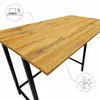 Biurko małe proste dąb loft komputerowe 100x50x75 VB4O Podgląd zdjęcia produktu 8