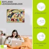 ARTland Leinwandbild Landschaft mit Kirche Größe: 60x45 cm Produktbild-Vorschau 3