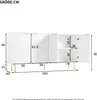 Merax Anrichte Sideboard Wohnzimmer, Kommode mit 4 Textur Produktbild-Vorschau 5