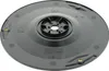 The underside of a black circular disc with a central hub and mounting points. Anteprima dell’immagine prodotto
