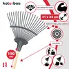 KOTARBAU® Laubrechen mit Stiel 44 cm Fächerbesen Metall Produktbild-Vorschau 5