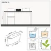 LECHUZA® Kvetináče DELTA 10 antracitová metalíza All-in-One Náhľad obrázku produktu 5