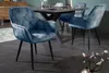 riess-ambiente Design Stuhl MILANO petrol Samt mit Armlehne Produktbild-Vorschau 6