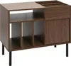 Miliboo - Dunkles Holz Vinyl-Aufbewahrungsbuffet mit Produktbild-Vorschau 3