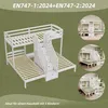 Letto a castello Flieks 90x200cm per 3 bambini, letto a Anteprima dell’immagine prodotto 6