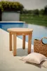 Couchtisch rund Teakholz Ø50 cm, nachhaltiger Gartentisch Produktbild-Vorschau 5