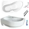 ECOLAM Baignoire d'angle Wela 160x100 cm gauche + tablier Voir les images du produit 10