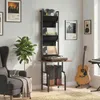 HOMCOM Giradischi: porta-dischi con 3 tasche in tessuto e Anteprima dell’immagine prodotto 2