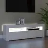 vidaXL TV-Schrank mit LED-Leuchten Hochglanz-Weiß 120x35x40 Produktbild-Vorschau 4