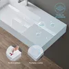doporro Lavabo Suspendu Blanc 75cm Vasque à Poser Lave Voir les images du produit 2