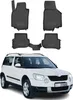 2009-2017 Skoda Yeti Fußmatten TPE Schwarz 4 tlg Produktbild-Vorschau 1