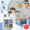 Detská odkladacia polica s kockami a zásuvkami, MDF, biela Náhľad obrázku produktu 7