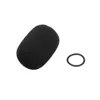 A black foam windscreen and a black O-ring are placed on a white background. Voir les images du produit