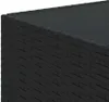 vidaXL Tavolino da giardino quadrato nero 50x50x30 cm Poly Anteprima dell’immagine prodotto 5