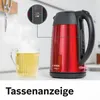Bosch TWK3P424, 1,7 l, 2400 W, Grau, Rot, Edelstahl, Produktbild-Vorschau 18