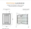 Armadio a specchio EMKE con illuminazione 145 x 500 x 700 Anteprima dell’immagine prodotto 11