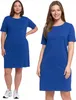 jurk - damesjurk, maat M - zomerjurk, blauw - T-shirtjurk - Productafbeelding-voorbeeld 1