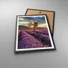 Gerahmtes Poster - Schwarzer Rahmen - Lavendel Berge Feld - Produktbild-Vorschau 3