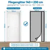 Sekey 140×230 cm moskitiera drzwi balkonowe magnes Podgląd zdjęcia produktu 9