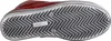 The image shows the sole of a red shoe. Voir les images du produit