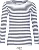 SOL´S Women´s Long Sleeve Striped T-Shirt Marine Produktbild-Vorschau 1