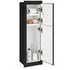 WC Unterputzschrank Schwarz Matt Push Open für Papier und Produktbild-Vorschau 4