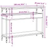 Konzolový stolek s policí černý 100x29x75 cm kompozitní Náhled obrázku produktu 8