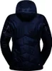 Dunkelblaue La Sportiva Mythic Primaloft Jacke mit Kapuze von hinten mit sichtbaren Steppnähten und reflektierenden Details an den Ärmeln Produktbild-Vorschau