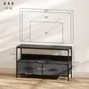 HOMCOM TV Schrank Lowboard mit 2 Schubladen, offenem Fach, Produktbild-Vorschau 3