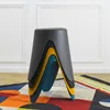 Tabouret - HOME DECO FACTORY - Empilable - Jaune Voir les images du produit 4
