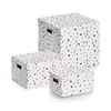 Zeller 14475 Zeller Dots Aufbewahrungsbox weiß, mit Punkten Anteprima dell’immagine prodotto 5