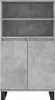 vidaXL Highboard Betongrau 60x36x110 cm Holzwerkstoff Produktbild-Vorschau 6