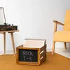 Navaris Holz Schallplatten Kiste mit Kreidetafel - 42,9 x Produktbild-Vorschau 2