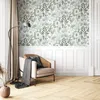 NEWROOM Tapete Amelle Olive Vliestapete - Natur Blumen Produktbild-Vorschau 4